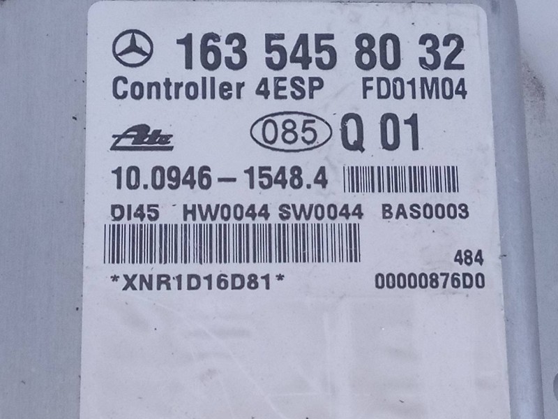 Recambio de modulo electronico para mercedes-benz clase m (w163) 270 cdi (163.113) referencia OEM IAM 1635458032 10094615484 E3-