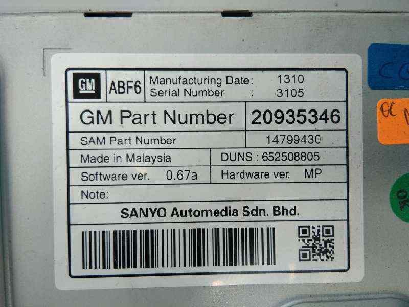 Recambio de sistema navegacion gps para opel insignia berlina excellence referencia OEM IAM 13273255  E3-A5-28-3