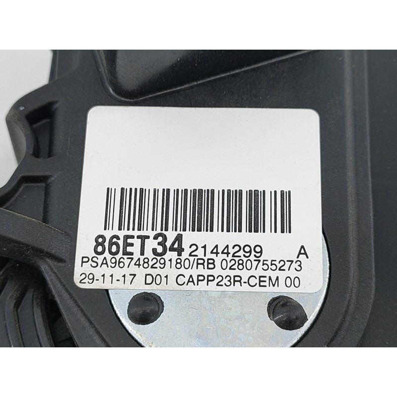 Recambio de pedal acelerador para peugeot 308 active referencia OEM IAM 9674829180  E3-B2-56-1