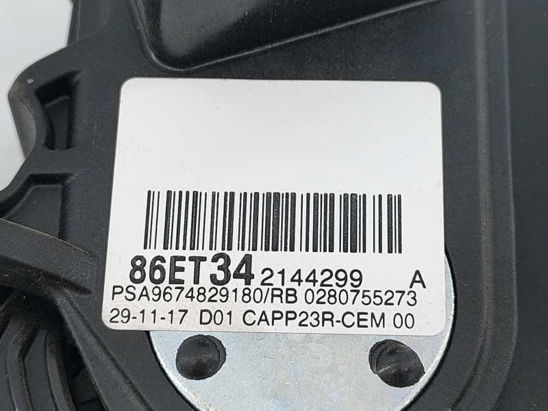 Recambio de pedal acelerador para peugeot 308 active referencia OEM IAM 9674829180  E3-B2-56-1