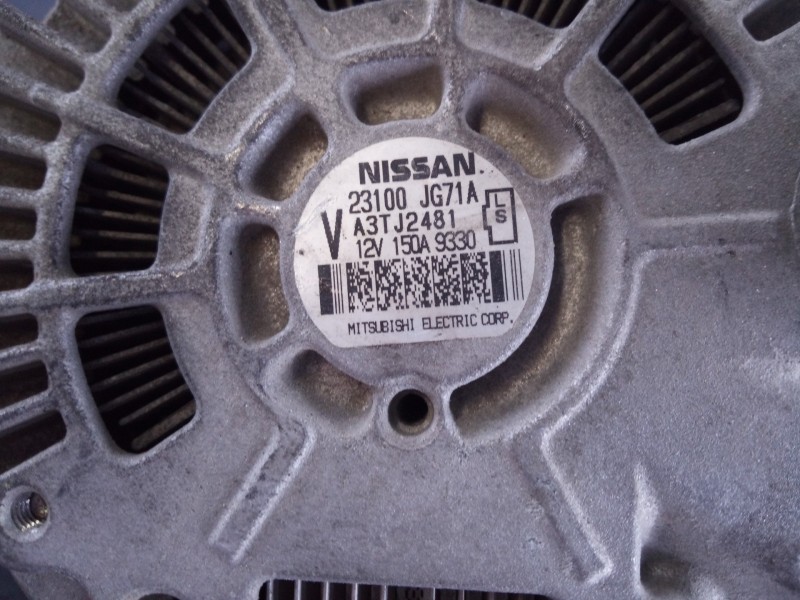 Recambio de alternador para nissan x-trail (t31) se referencia OEM IAM 23100JG71A A3TJ2481 P3-A4-8-4