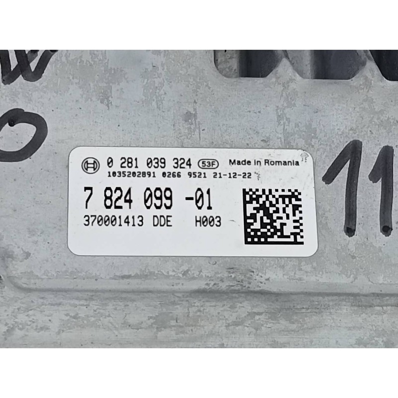 Recambio de centralita motor uce para bmw serie 3 berlina (g20) 318d sport line referencia OEM IAM 782409901 0281039324 E2-A1-39