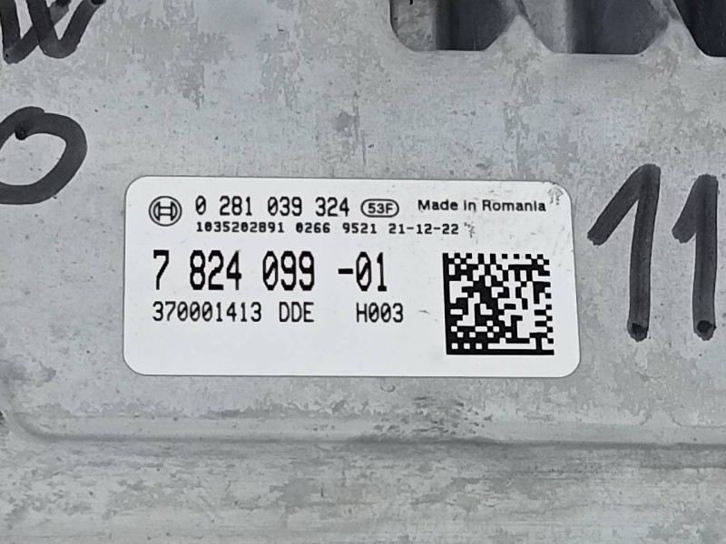 Recambio de centralita motor uce para bmw serie 3 berlina (g20) 318d sport line referencia OEM IAM 782409901 0281039324 E2-A1-39