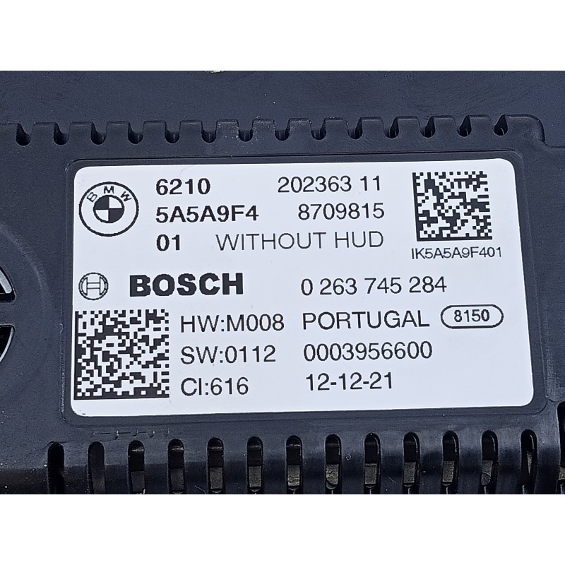 Recambio de cuadro instrumentos para bmw serie 3 berlina (g20) 318d sport line referencia OEM IAM 20236311 0263745284 E3-A2--24-