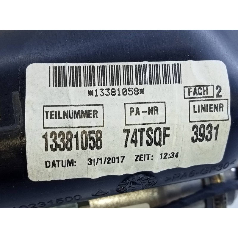Recambio de airbag delantero derecho para opel zafira (c) selective start/stop referencia OEM IAM 13381058  E2-B6-64-2