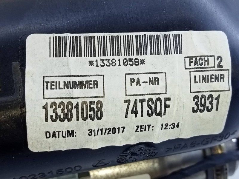 Recambio de airbag delantero derecho para opel zafira (c) selective start/stop referencia OEM IAM 13381058  E2-B6-64-2