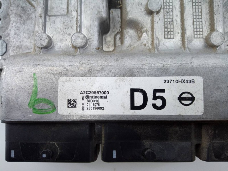 Recambio de centralita motor uce para nissan qashqai (j11) acenta referencia OEM IAM 23710HX43B A2C39567000 E3-B4-3-3