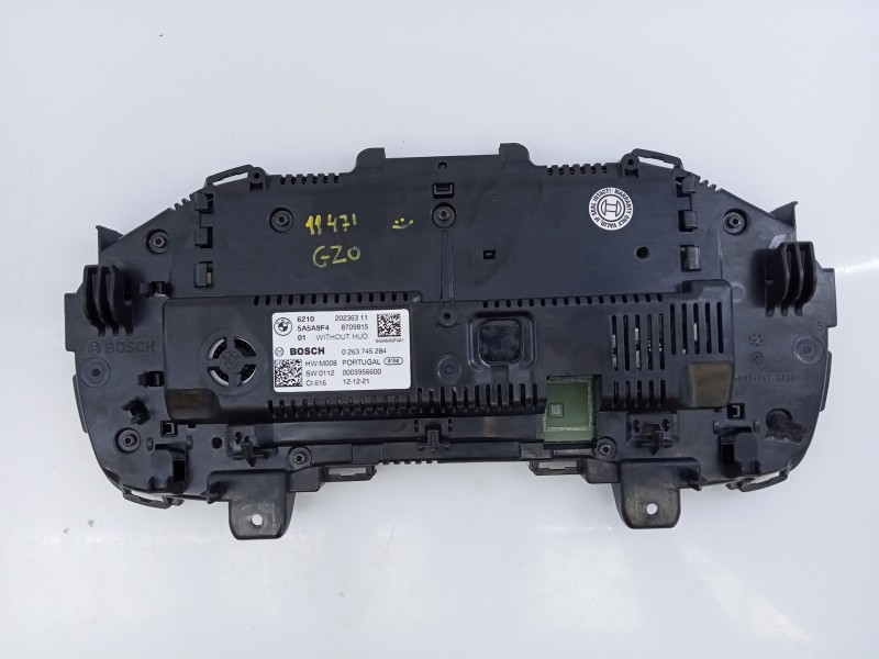 Recambio de cuadro instrumentos para bmw serie 3 berlina (g20) 318d sport line referencia OEM IAM 20236311 0263745284 E3-A2--24-