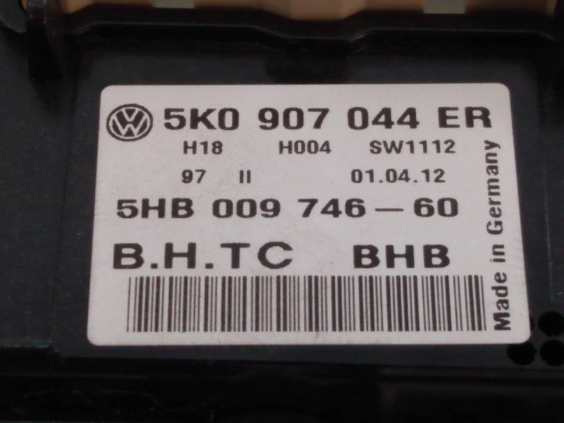 Recambio de mando climatizador para volkswagen golf vi (5k1) sport referencia OEM IAM 5K0907044ER 5HB00974660 E2-A1-19-7