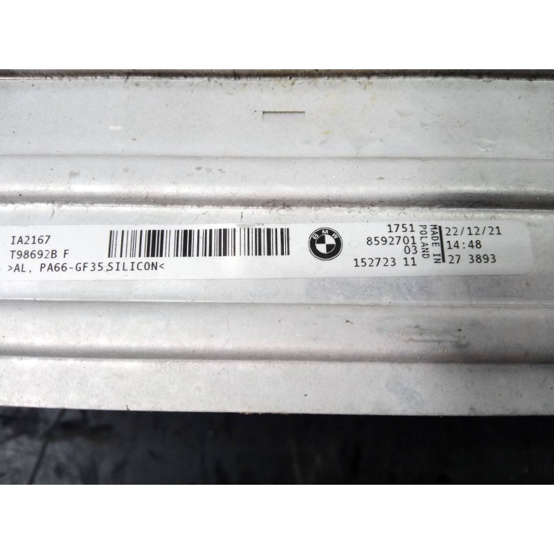 Recambio de intercooler para bmw serie 3 berlina (g20) 318d sport line referencia OEM IAM 859270103 15272311 P2-A11-8