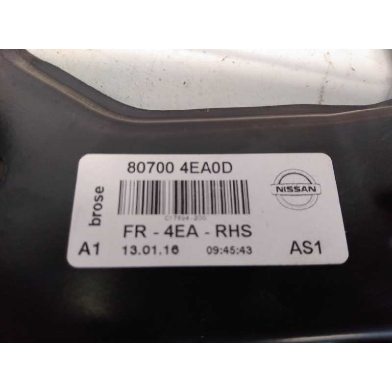 Recambio de elevalunas delantero derecho para nissan qashqai (j11) tekna referencia OEM IAM 807004EA0D  E2-A4-4-2