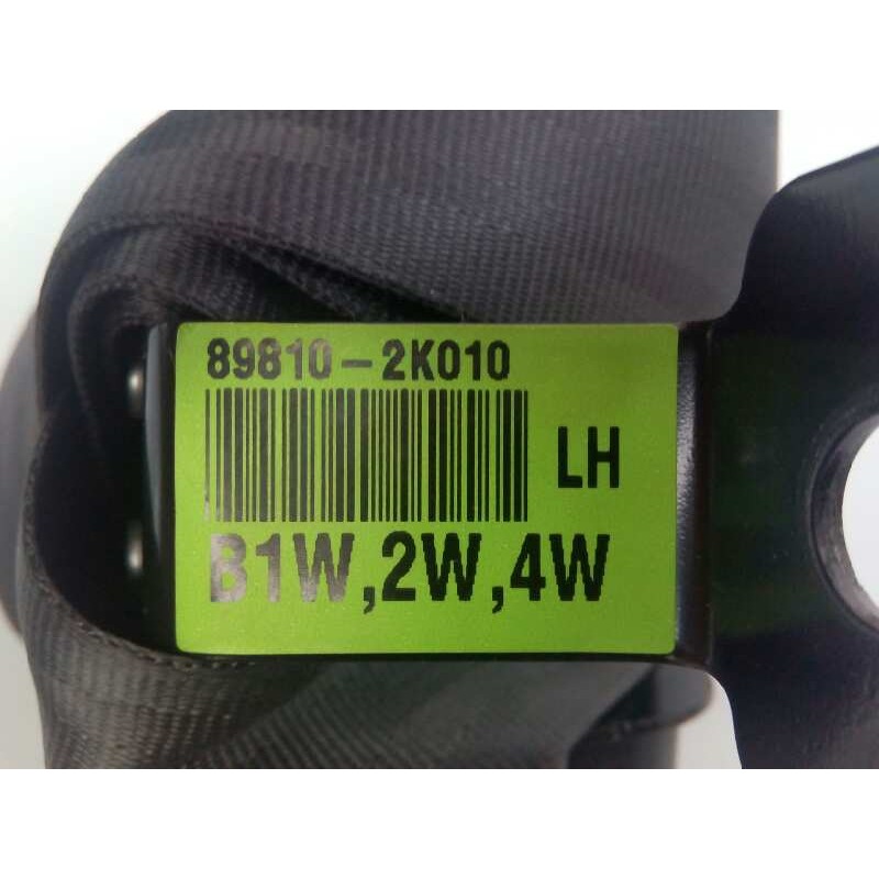Recambio de cinturon seguridad trasero izquierdo para kia soul drive referencia OEM IAM 898102K010  E2-B5-4-1