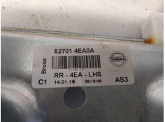 Recambio de elevalunas trasero izquierdo para nissan qashqai (j11) tekna referencia OEM IAM 827014EA0A  E2-A4-4-2 2