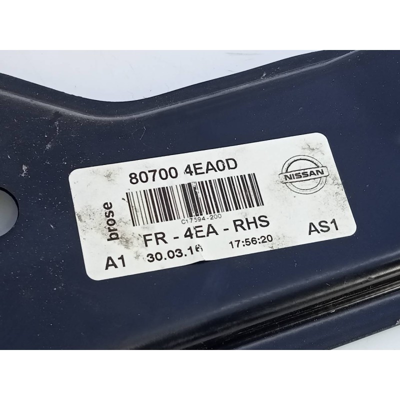 Recambio de elevalunas delantero derecho para nissan qashqai (j11) acenta referencia OEM IAM 807004EA0D  E2-A4-55-2