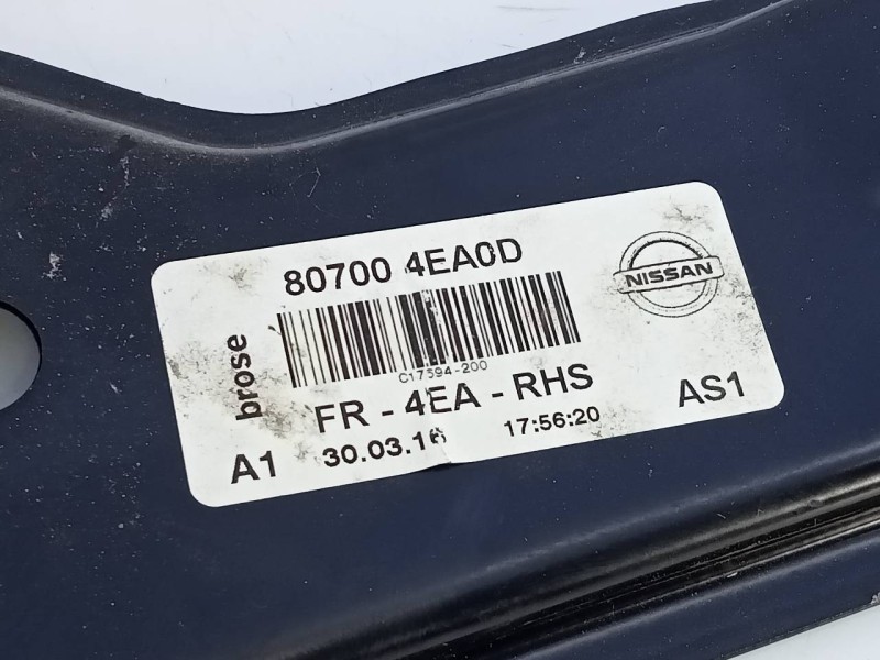 Recambio de elevalunas delantero derecho para nissan qashqai (j11) acenta referencia OEM IAM 807004EA0D  E2-A4-55-2