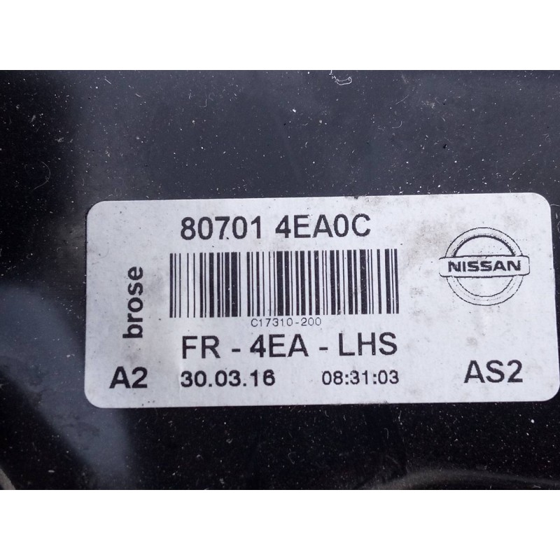 Recambio de elevalunas delantero izquierdo para nissan qashqai (j11) acenta referencia OEM IAM 807014EA0C  E2-A4-49-2