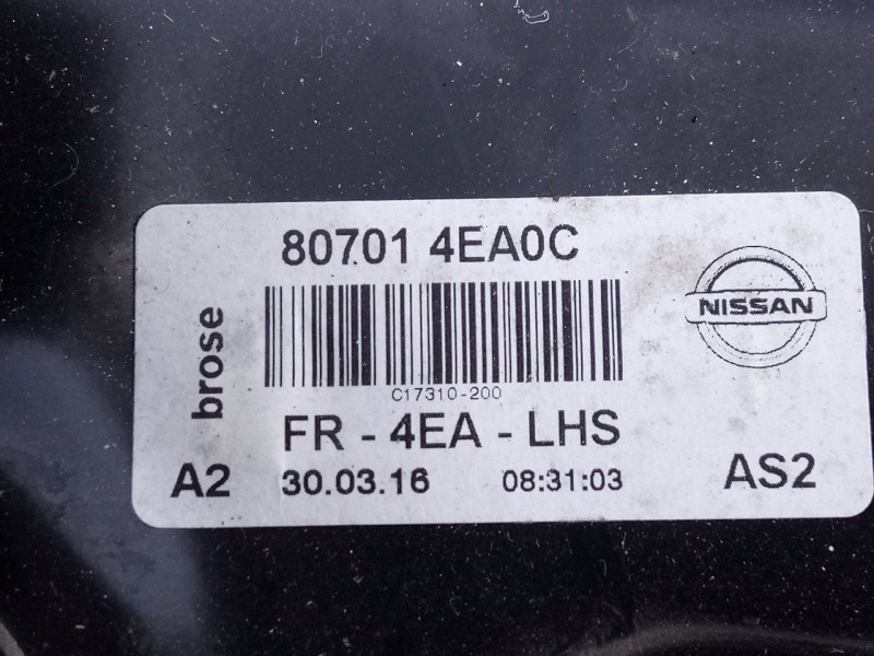 Recambio de elevalunas delantero izquierdo para nissan qashqai (j11) acenta referencia OEM IAM 807014EA0C  E2-A4-49-2