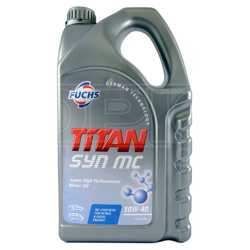 Recambio de aceite para universal adit. y aceite fuchs titan 10w40 syn mc 5l referencia OEM IAM FUCHS3 NUEVO ESTANTERIA2.
