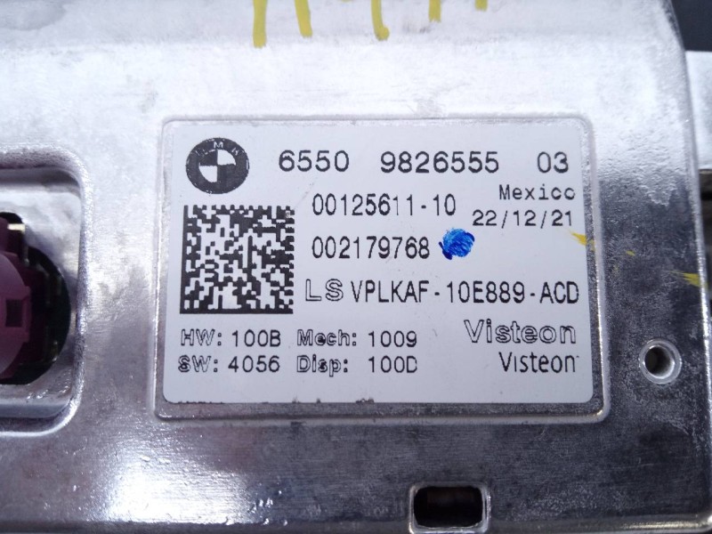Recambio de sistema navegacion gps para bmw serie 3 berlina (g20) 318d sport line referencia OEM IAM 6550982655503 65825A371B201