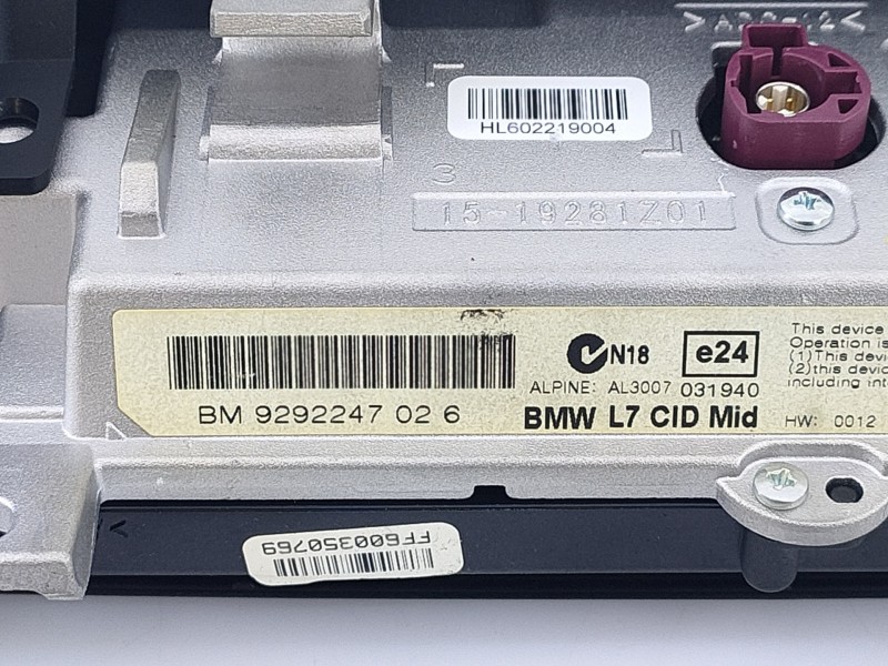Recambio de sistema navegacion gps para bmw serie 3 lim. (f30) 320d referencia OEM IAM 9292247 9365843 E3-A2-50-1
