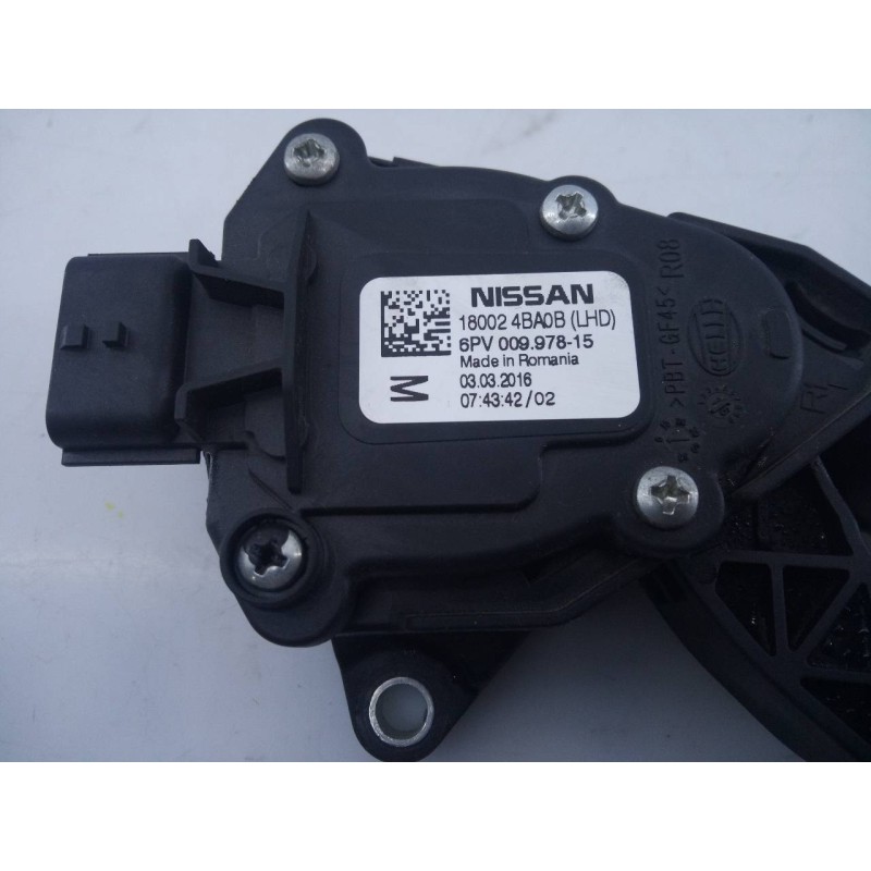 Recambio de pedal acelerador para nissan qashqai (j11) acenta referencia OEM IAM 180024BA0B 6PV00997815 E3-B4-37-2