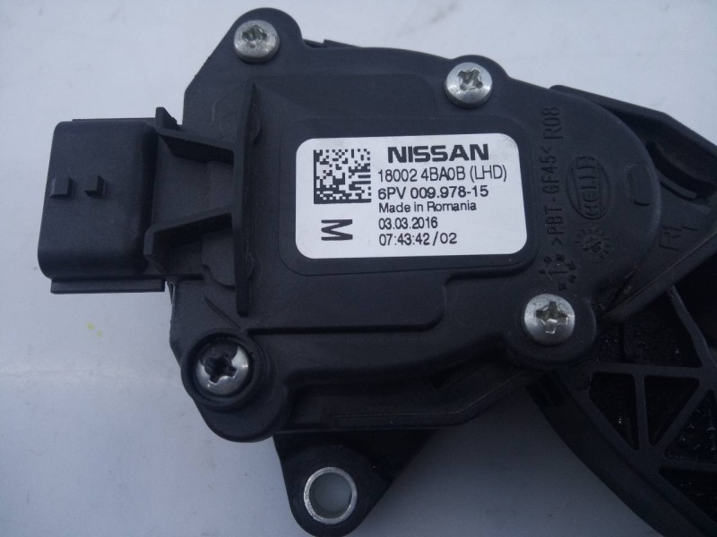 Recambio de pedal acelerador para nissan qashqai (j11) acenta referencia OEM IAM 180024BA0B 6PV00997815 E3-B4-37-2