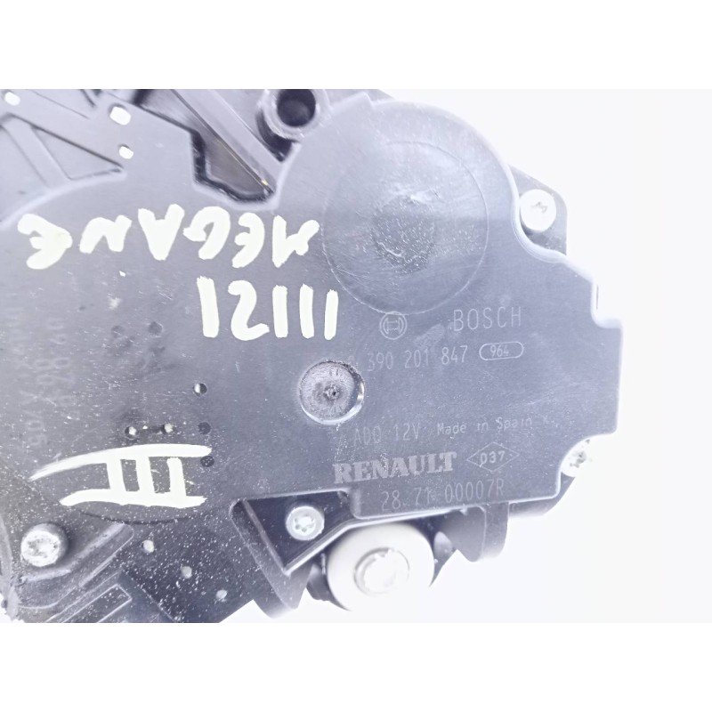 Recambio de motor limpia trasero para renault megane iii coupe dynamique referencia OEM IAM 0390201847 287100007R E1-A1-31-2