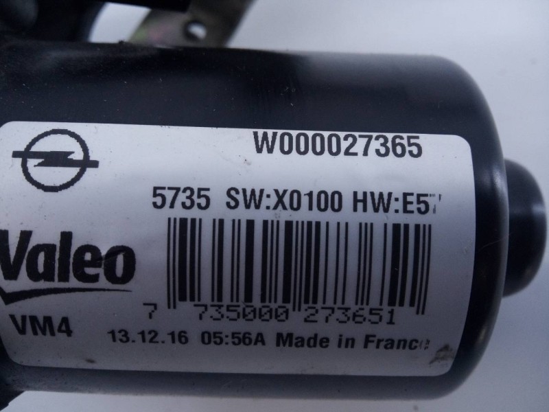 Recambio de motor limpia delantero para opel zafira (c) selective start/stop referencia OEM IAM W000027199 W000027365 E2-B6-15-2