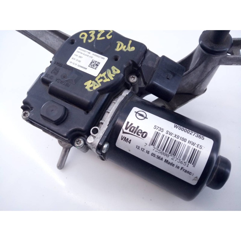 Recambio de motor limpia delantero para opel zafira (c) selective start/stop referencia OEM IAM W000027199 W000027365 E2-B6-15-2