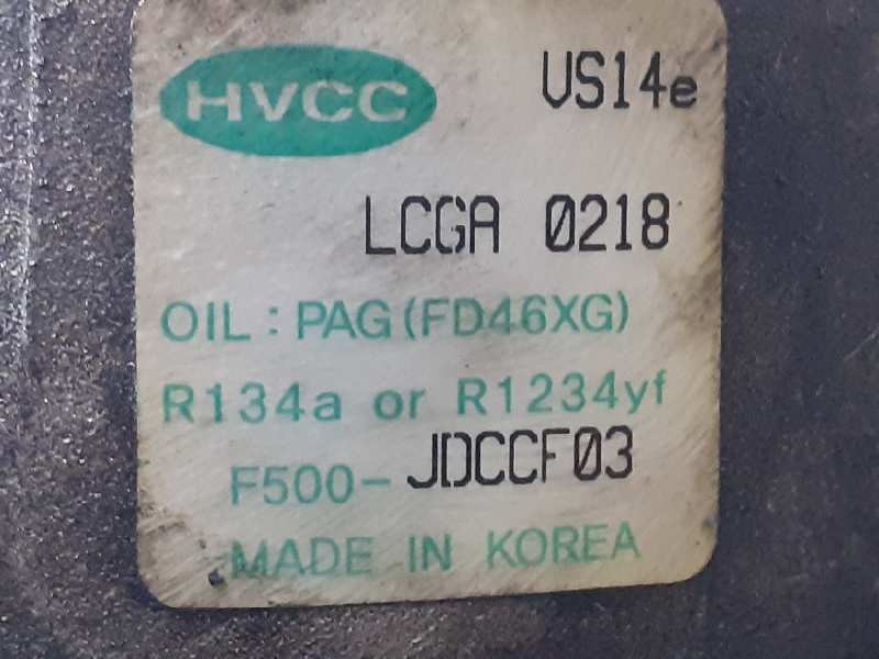 Recambio de compresor aire acondicionado para kia cee´d drive referencia OEM IAM F500JDCCF03 LCGA0218 P3-A2-3-1
