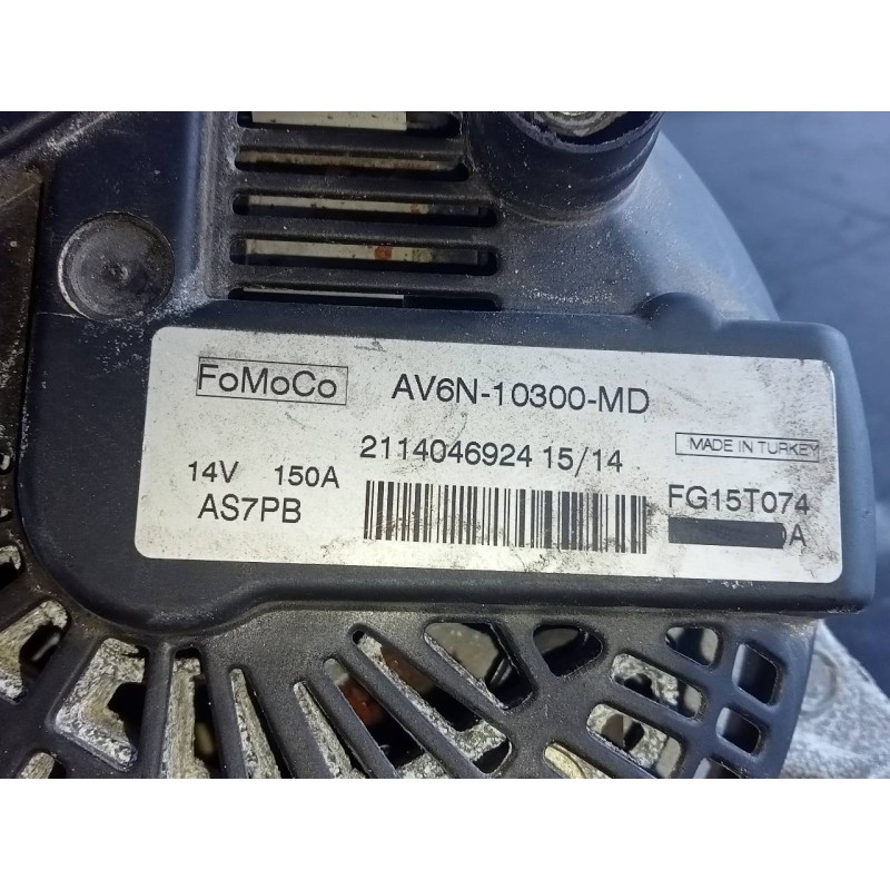 Recambio de alternador para ford kuga (cbs) trend referencia OEM IAM AV6N10300MD AS7PB P3-A5-12-3