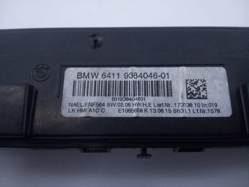 Recambio de mando climatizador para bmw serie 1 lim. 5-trg. (f20) 118d advantage referencia OEM IAM 938404601  E3-A2-29-2