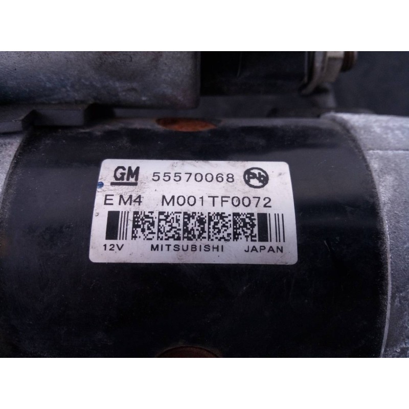 Recambio de motor arranque para opel astra j lim. excellence referencia OEM IAM 55570068  