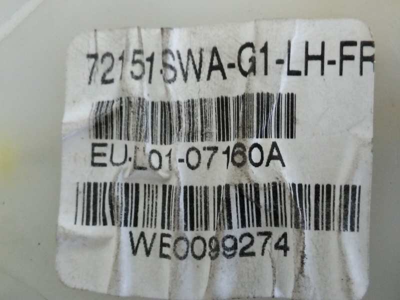 Recambio de cerradura puerta delantera izquierda para honda cr-v elegance 4x4 referencia OEM IAM 72150T0AA12  E2-A2-35-1