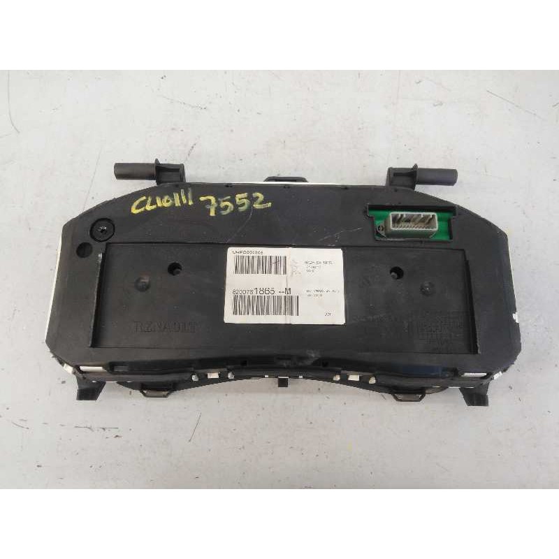Recambio de cuadro instrumentos para renault clio iii 20 aniversario referencia OEM IAM 8200761865  E2-A1-44-3