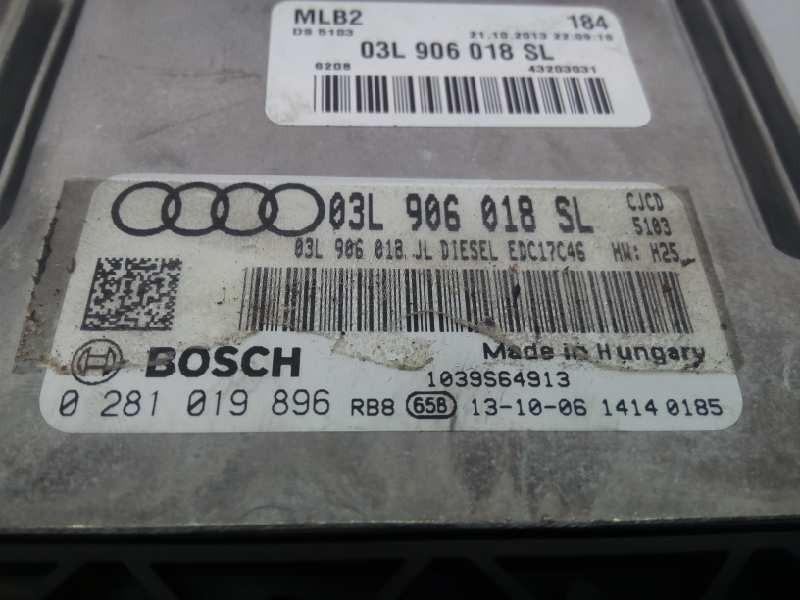 Recambio de centralita motor uce para audi a4 avant (8k5) (2008) básico quattro referencia OEM IAM 03L906018SL 0281019896 E2-A1-