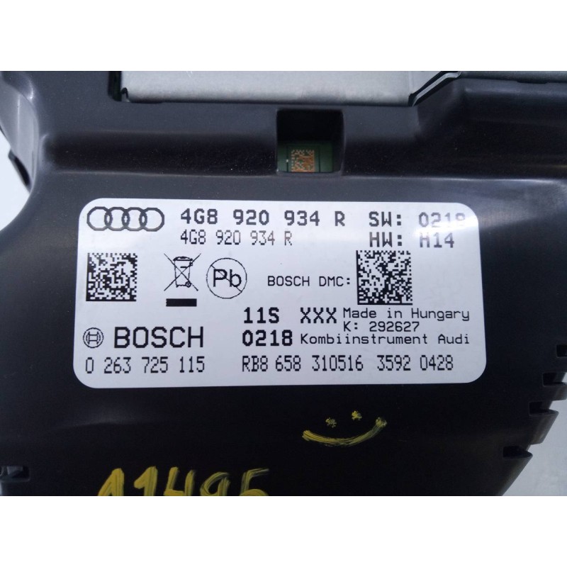 Recambio de cuadro instrumentos para audi a6 berlina (4gc) 2.0 tdi ultra referencia OEM IAM 4G8920934R 0263725115 E2-A1-23-8