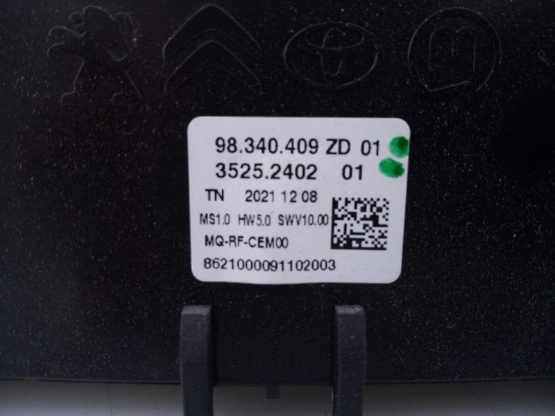 Recambio de mando climatizador para opel combo life edition referencia OEM IAM 98340409ZD 3525240201 E3-A5-29-1