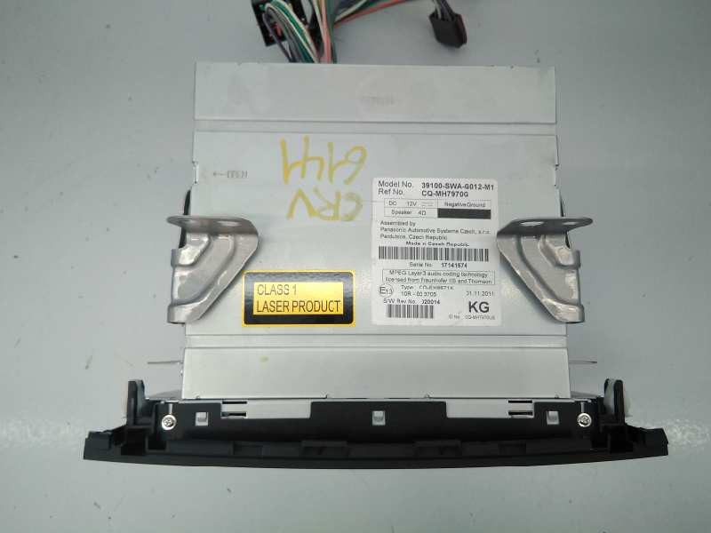 Recambio de sistema audio / radio cd para honda cr-v elegance 4x4 referencia OEM IAM CQMH7970G 17141574 E3-B5-18-2