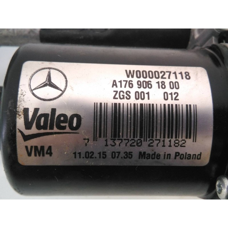 Recambio de motor limpia delantero para mercedes-benz clase a (w176) a 180 cdi blueefficiency (176.012) referencia OEM IAM A1769