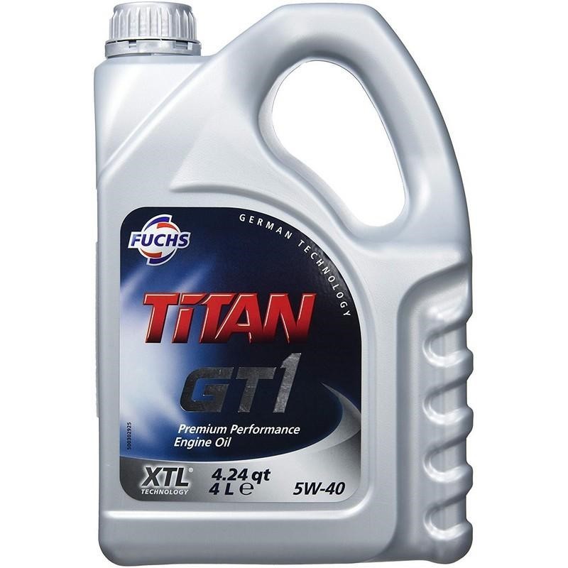 Recambio de aceite para universal adit. y aceite fuchs titan 5w40 gt1 xtl 5l referencia OEM IAM FUCHS2 NUEVO ESTANTERIA2.
