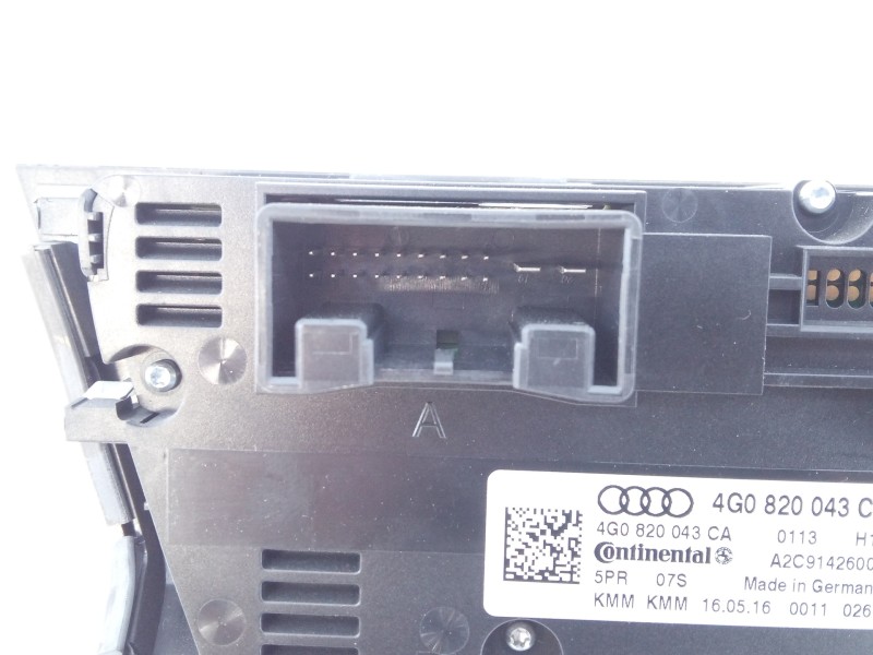 Recambio de mando climatizador para audi a6 berlina (4gc) 2.0 tdi ultra referencia OEM IAM 4G0820043CA  E2-A1-24-7