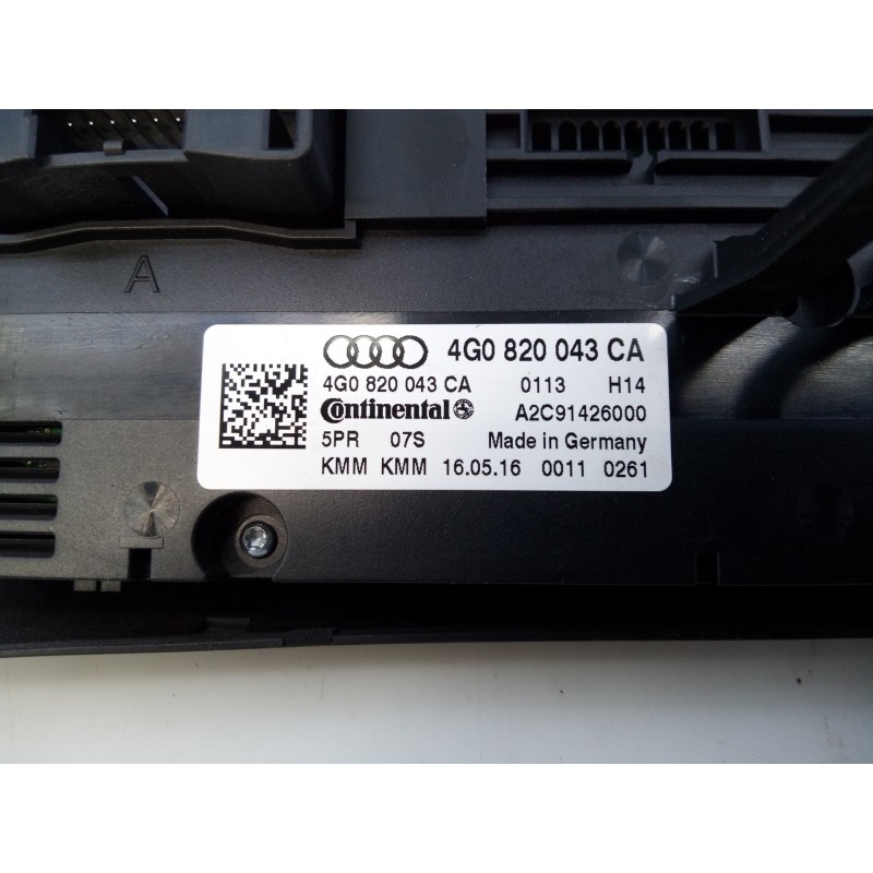 Recambio de mando climatizador para audi a6 berlina (4gc) 2.0 tdi ultra referencia OEM IAM 4G0820043CA  E2-A1-24-7