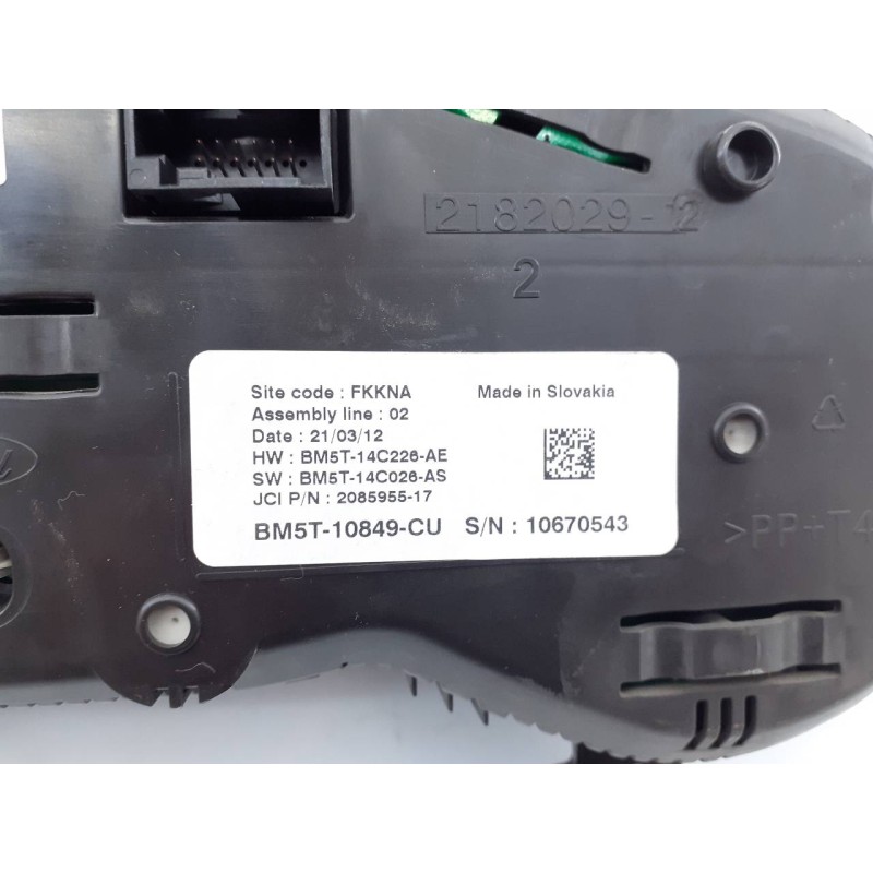 Recambio de cuadro instrumentos para ford c-max trend referencia OEM IAM BM5T10849CU  E3-B3-34-3