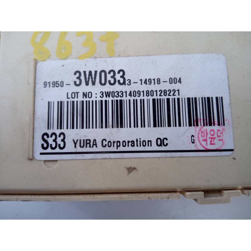 Recambio de caja reles / fusibles para kia sportage drive 4x2 referencia OEM IAM 919503W033  E3-A3-29-1