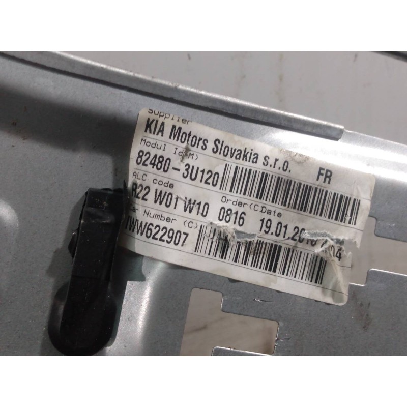 Recambio de elevalunas delantero derecho para kia sportage drive 4x2 referencia OEM IAM 824803U120  P2-B3-32