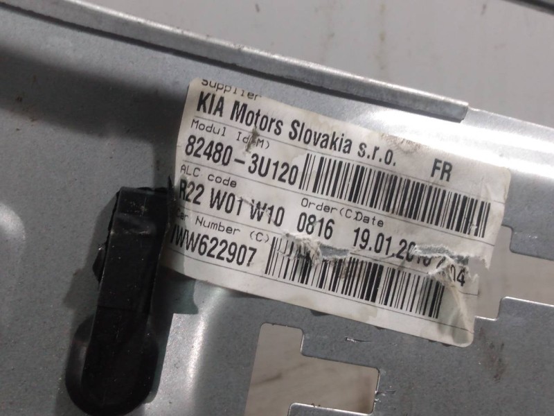 Recambio de elevalunas delantero derecho para kia sportage drive 4x2 referencia OEM IAM 824803U120  P2-B3-32
