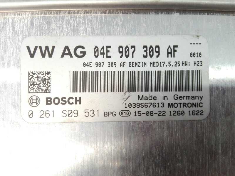 Recambio de centralita motor uce para seat ibiza (6j5) reference referencia OEM IAM 04E907309AF 0261S09531 E2-A1-7-1
