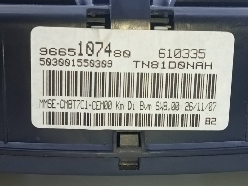 Recambio de cuadro instrumentos para peugeot 308 confort referencia OEM IAM 9665107480  E2-A1-24-1