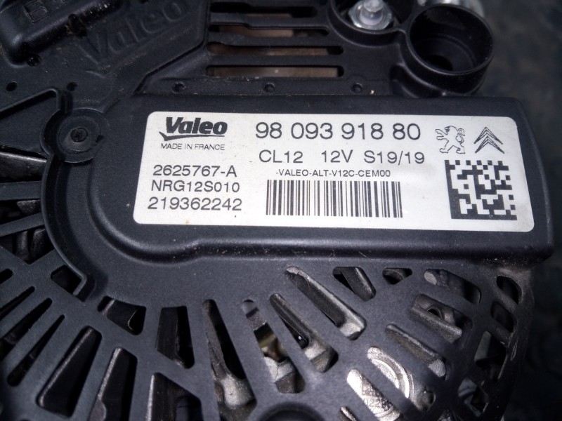 Recambio de alternador para peugeot 2008 (p1) allure referencia OEM IAM 9809391880  P3-A5-12-3